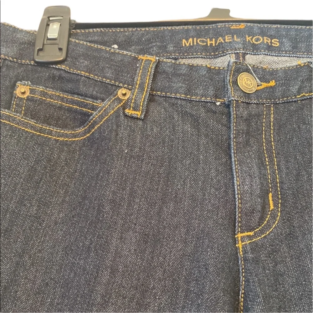 Michael Kors Dark Blue Flare Cut Jeans